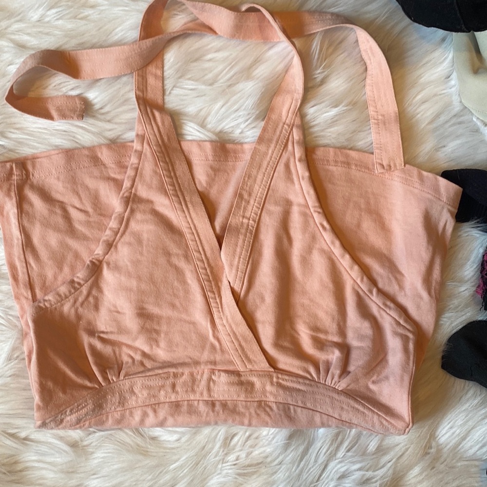 NWT American Eagle pink halter top